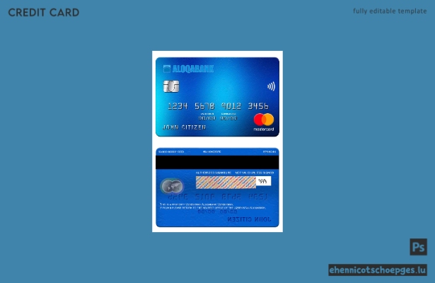 Beispielvorschau der Usbekistan Aloqabank Mastercard